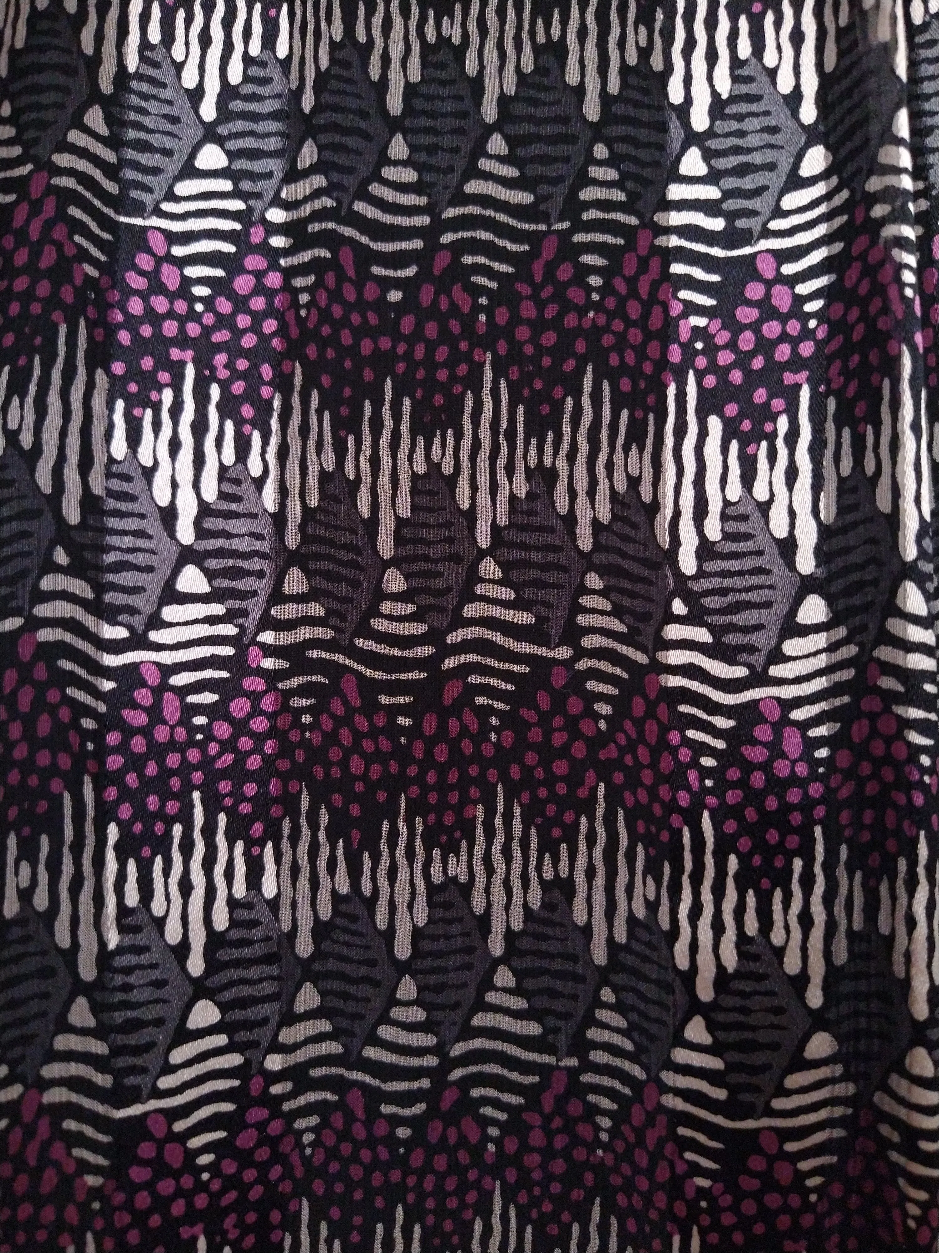 00's Purple Silk Diamond Plaid Printed Mini Dress by Anna Sui