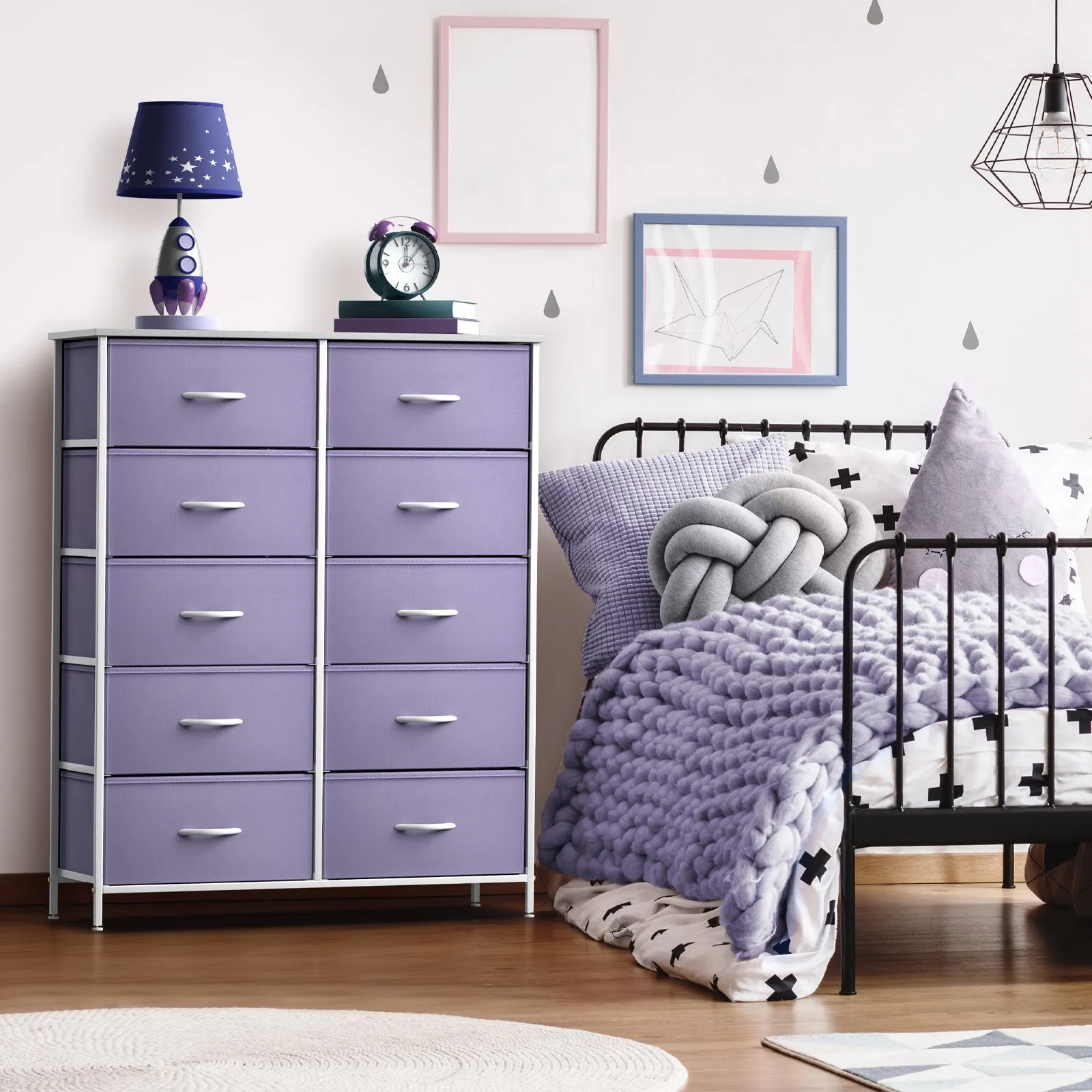 10 Drawer Tall Vertical Dresser