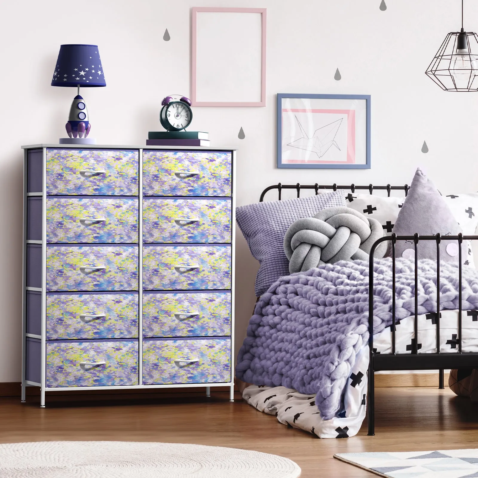10 Drawer Tall Vertical Dresser