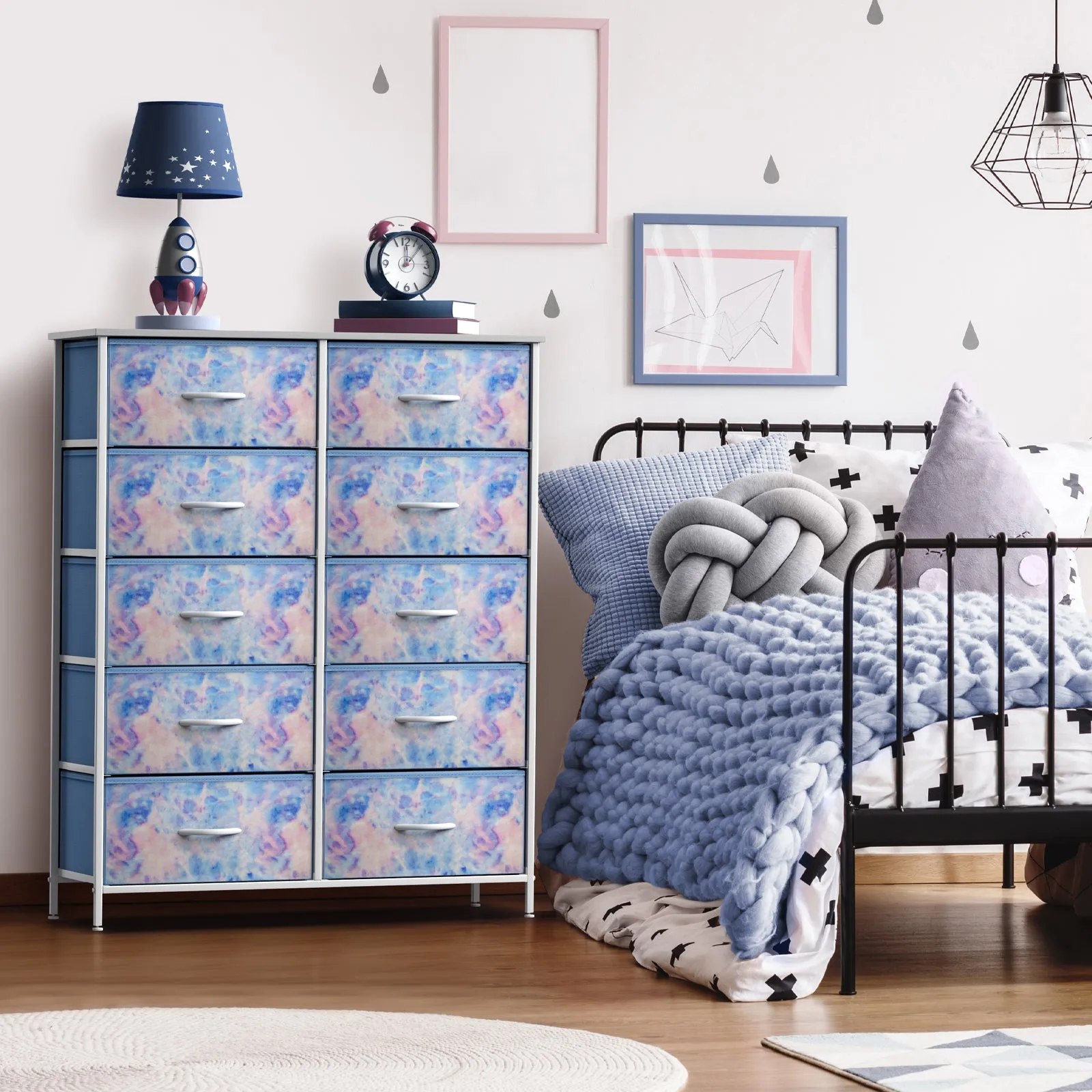 10 Drawer Tall Vertical Dresser
