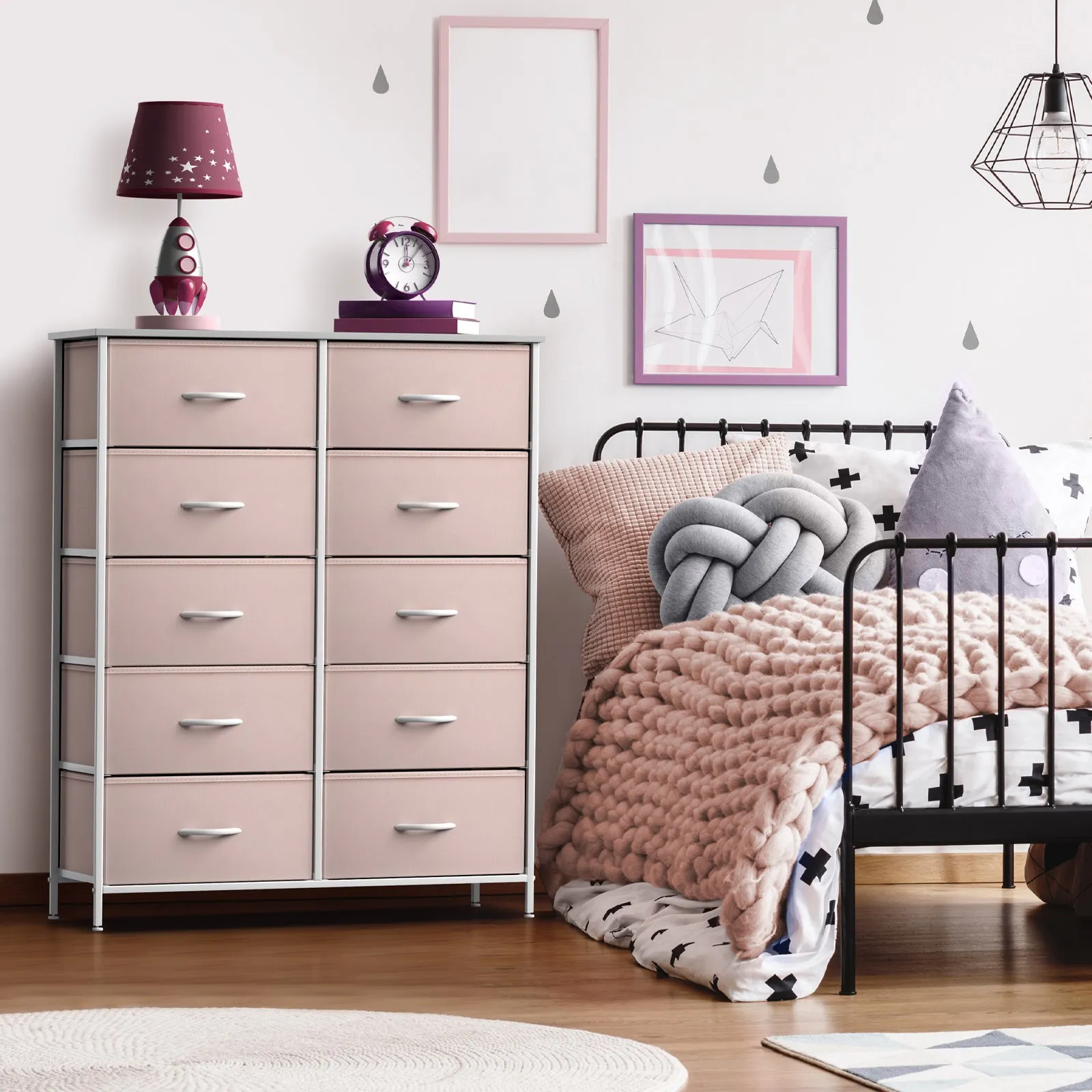 10 Drawer Tall Vertical Dresser