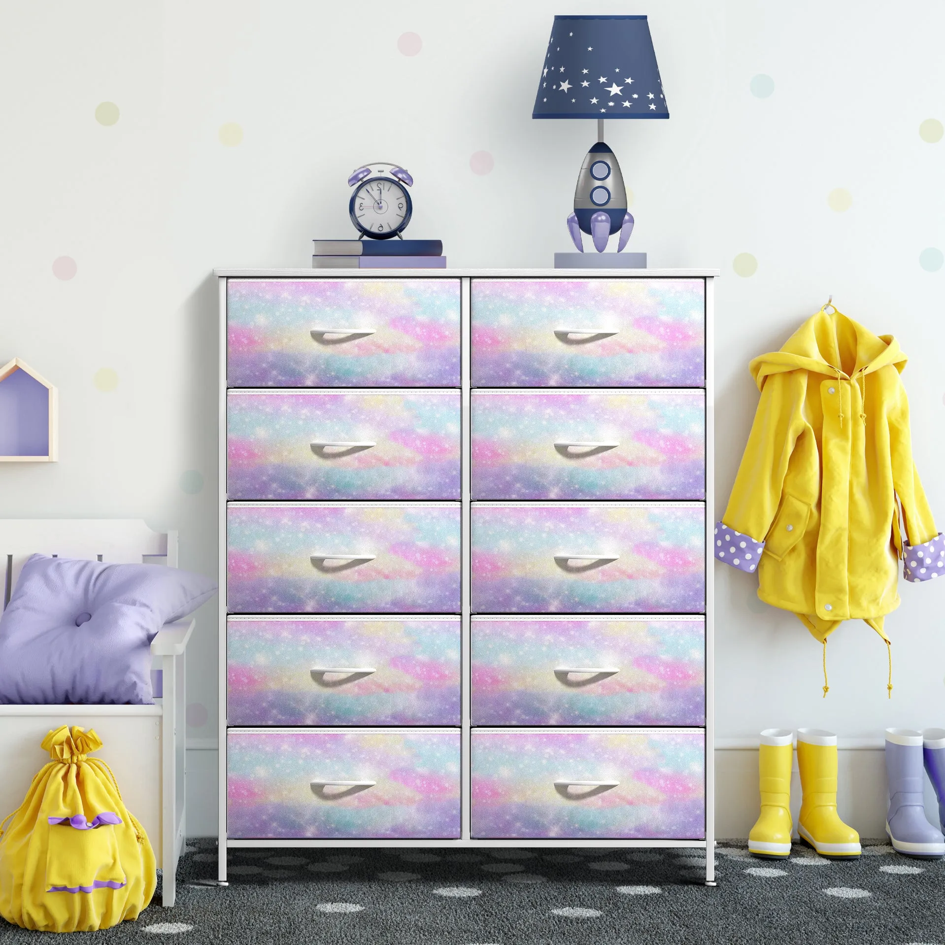 10 Drawer Tall Vertical Dresser