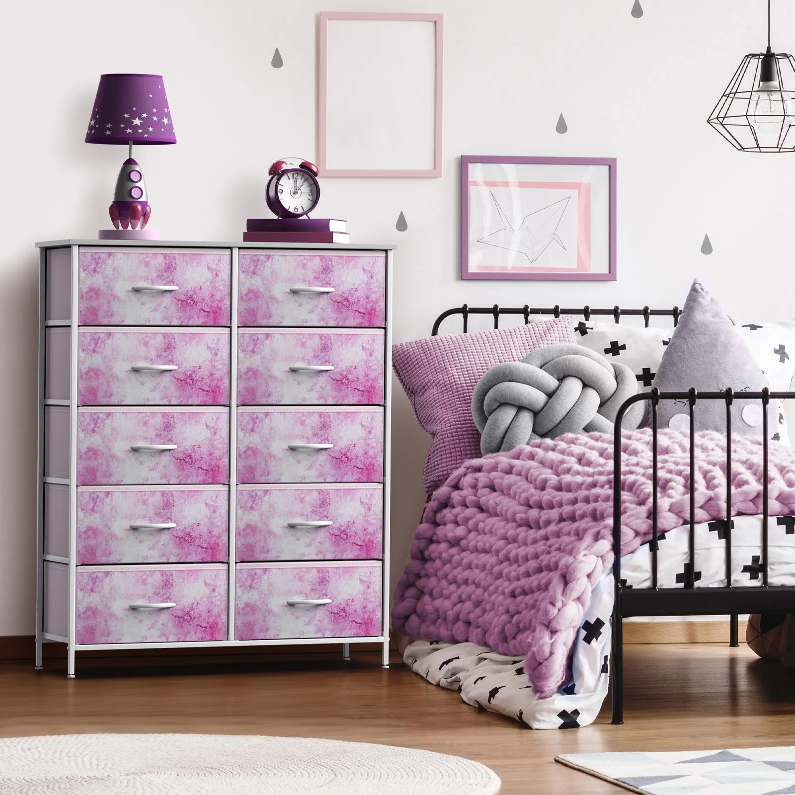 10 Drawer Tall Vertical Dresser