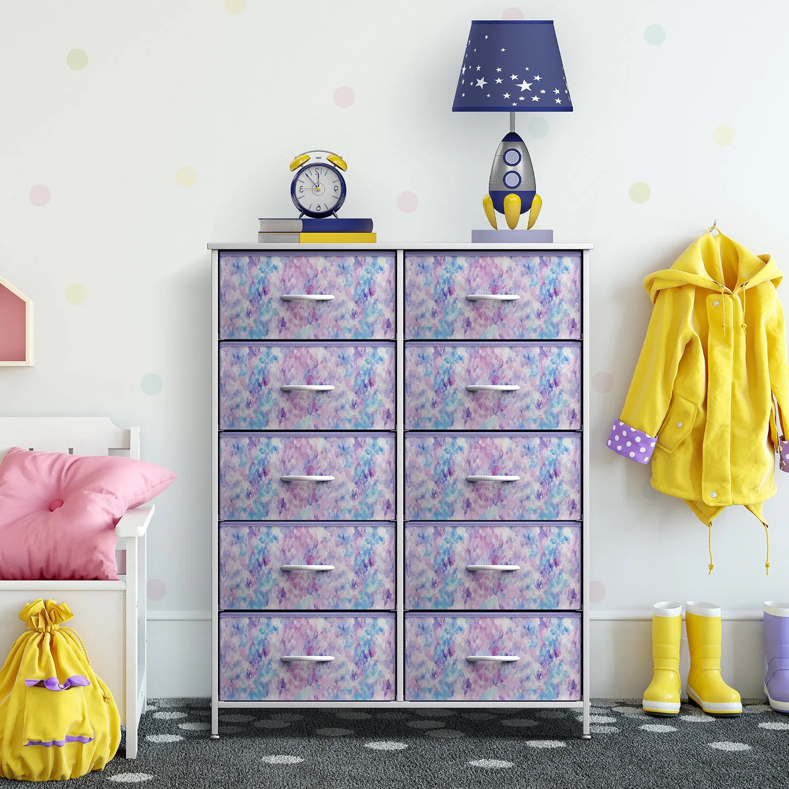 10 Drawer Tall Vertical Dresser