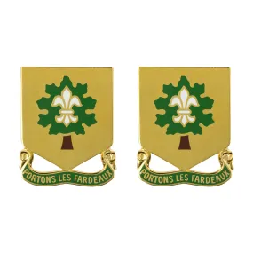 101st Support Battalion Unit Crest (Portons Les Fardeaux) - Sold in Pairs