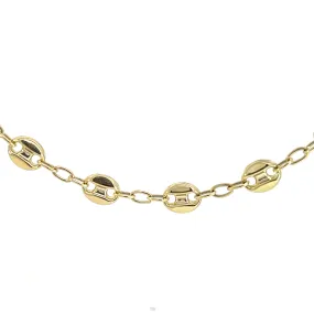 10K Yellow Gold 17.75" Mariner Link Chain