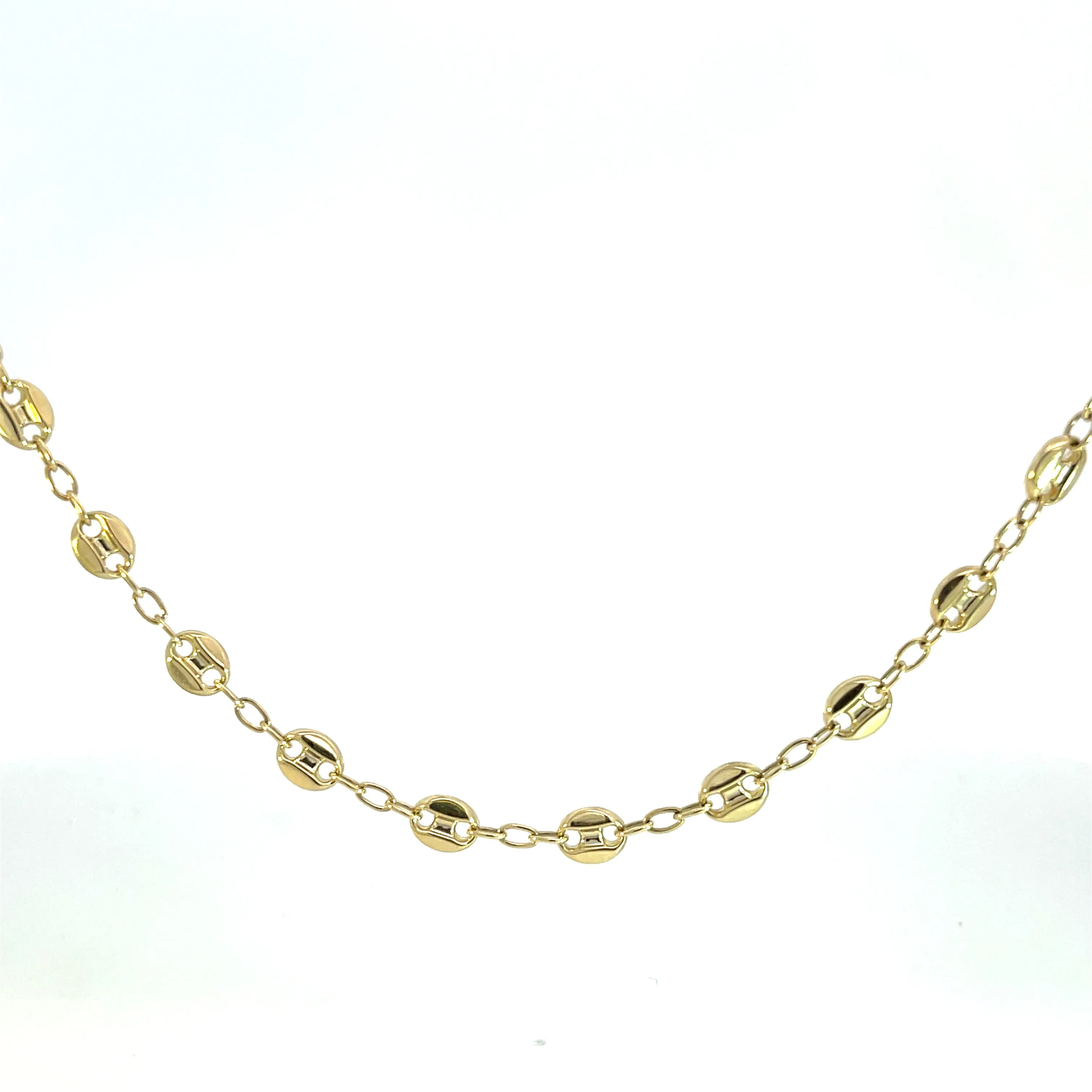 10K Yellow Gold 17.75" Mariner Link Chain