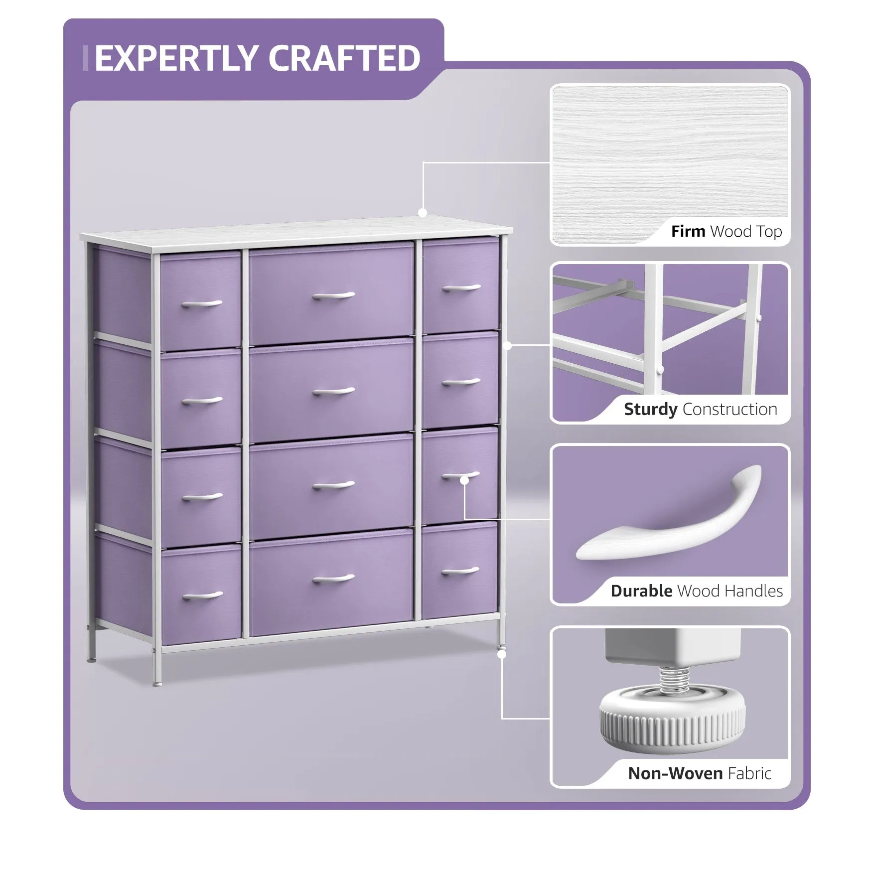 12 Drawer Wide Dresser