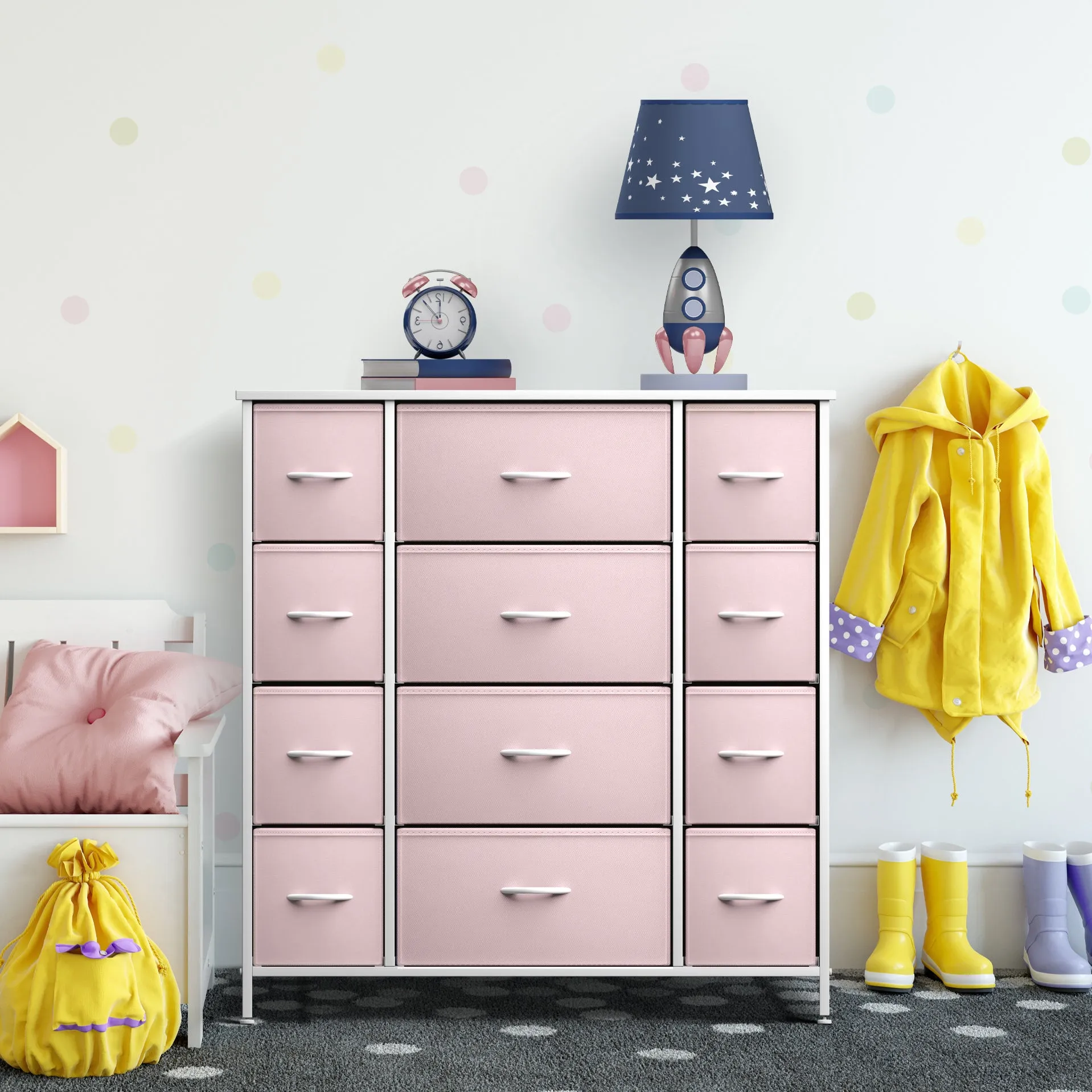 12 Drawer Wide Dresser