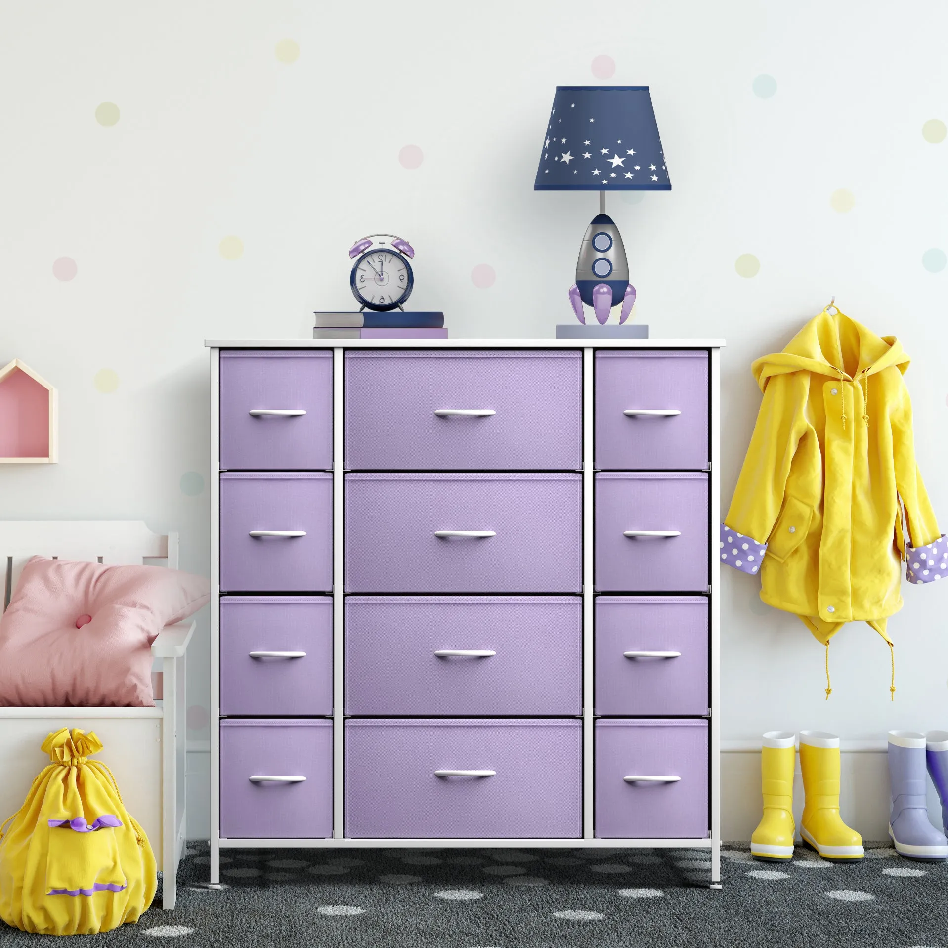 12 Drawer Wide Dresser