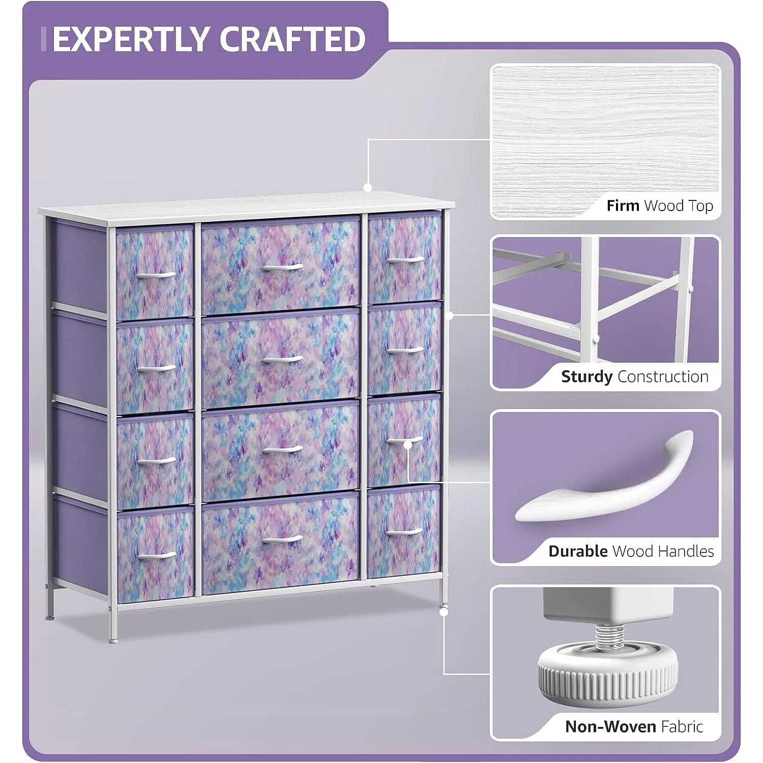 12 Drawer Wide Dresser