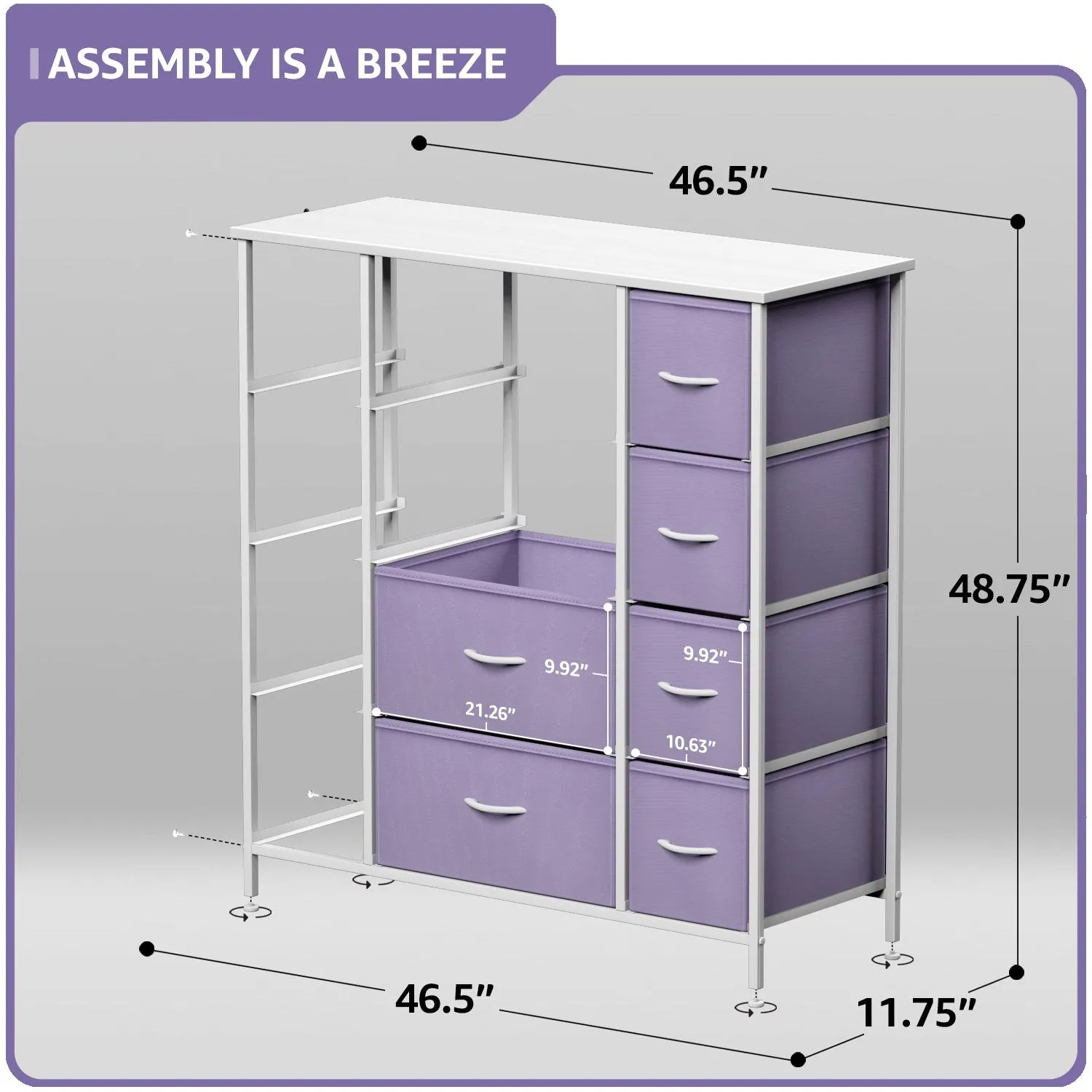 12 Drawer Wide Dresser