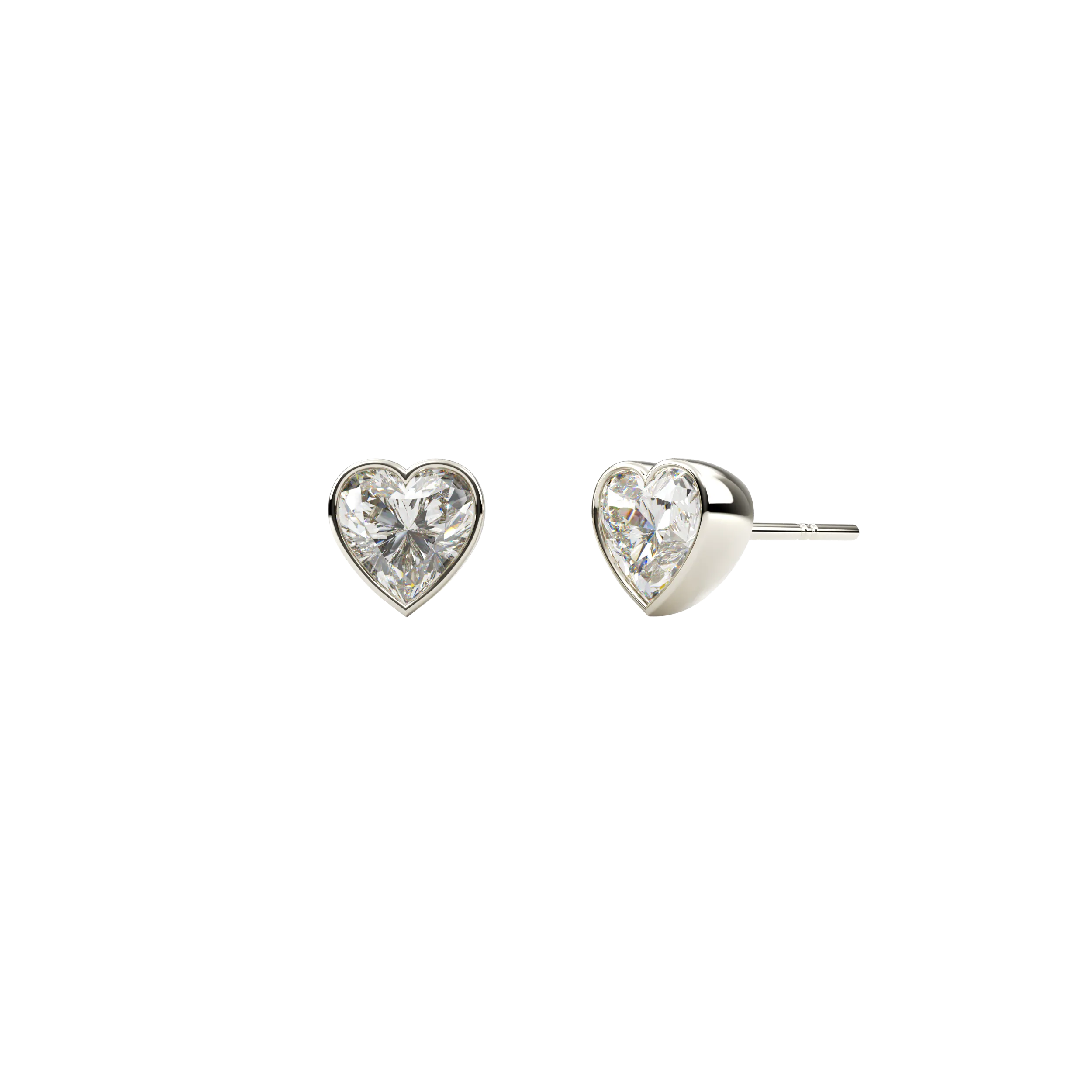 14k  Bezel Studs