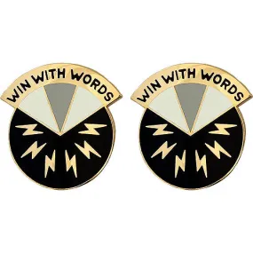 17th Psychological Operations Battalion Unit Crest (Win With Words) - Sold in Pairs