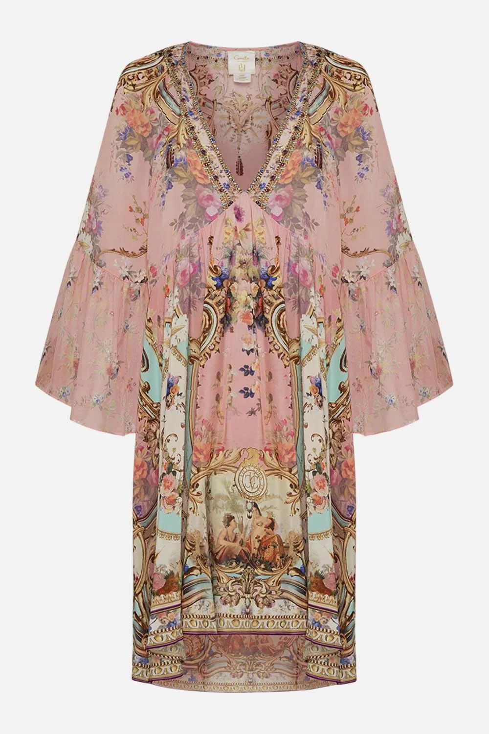 A-LINE RUFFLE SLEEVE DRESS LETTERS FROM THE PINK ROOM
