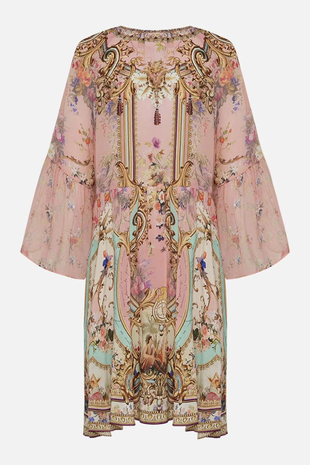 A-LINE RUFFLE SLEEVE DRESS LETTERS FROM THE PINK ROOM