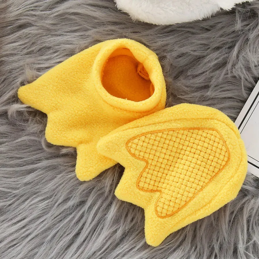 Adorable Cosplay Baby Chick Boys Girls Infant Fleece Jumpsuit Kid Costume