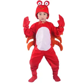 Adorable Kid Cartoon Crab Lobster Costume Clothing Jumpsuit Kid Costume
