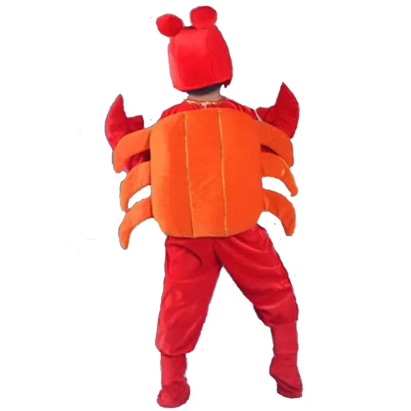 Adorable Kid Cartoon Crab Lobster Costume Clothing Jumpsuit Kid Costume