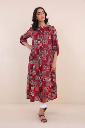 African Batik Dress