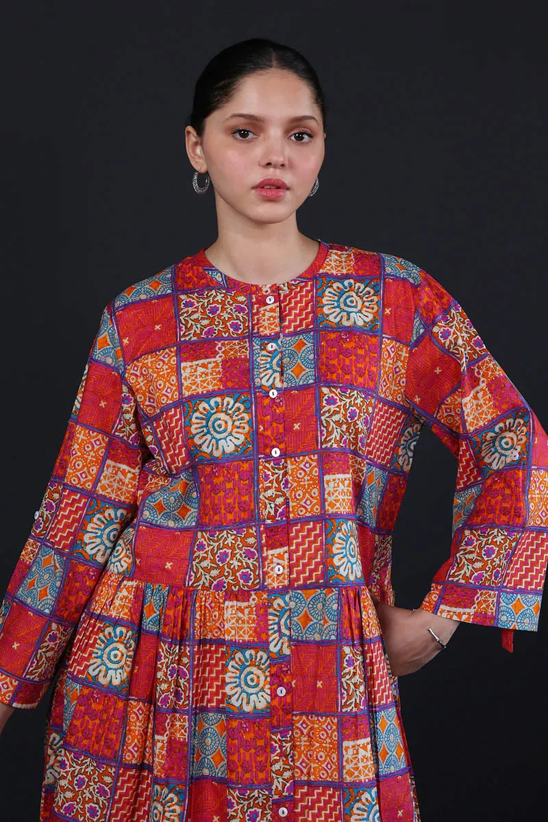African Batik Dress