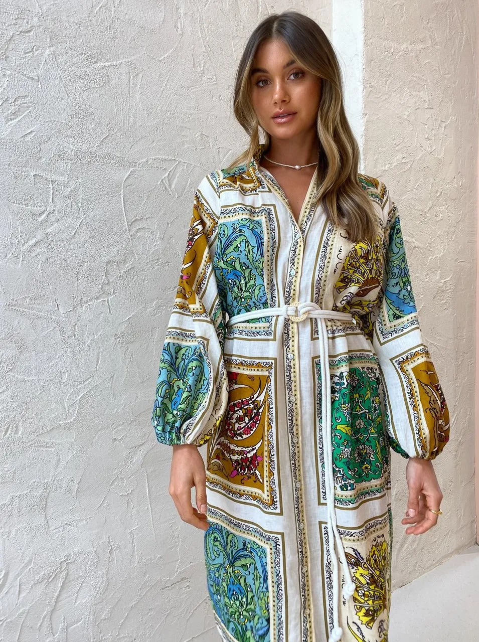 Alemais Delphine Shirtdress in Multi