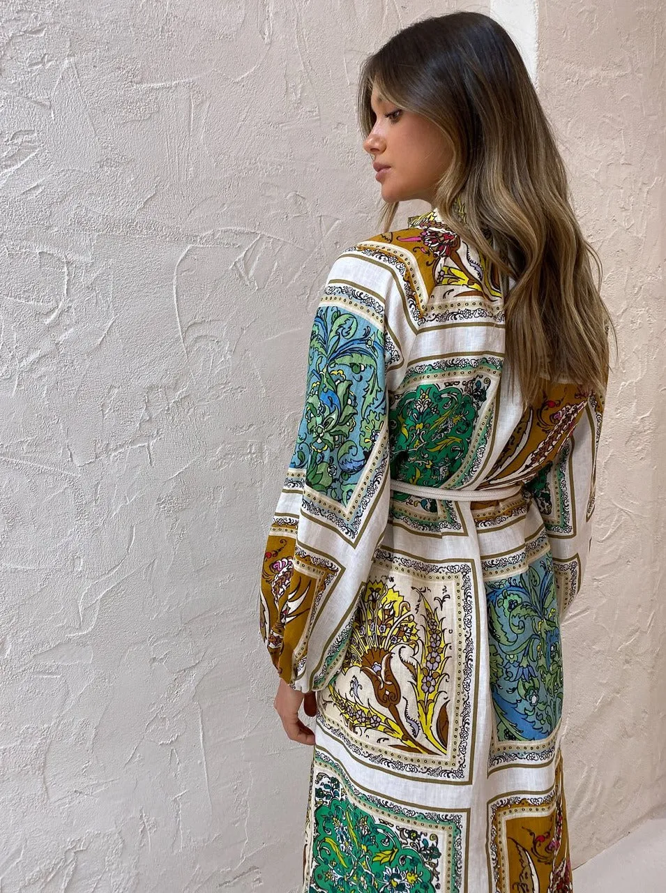 Alemais Delphine Shirtdress in Multi