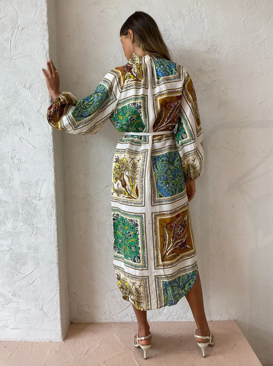Alemais Delphine Shirtdress in Multi