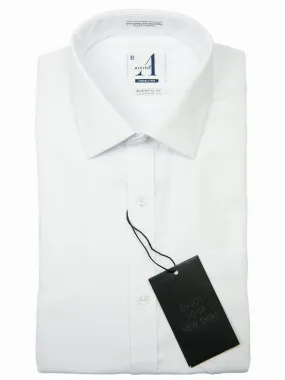Alviso 25985 Boys Dress Shirt-Tonal Weave-White-Classic Fit