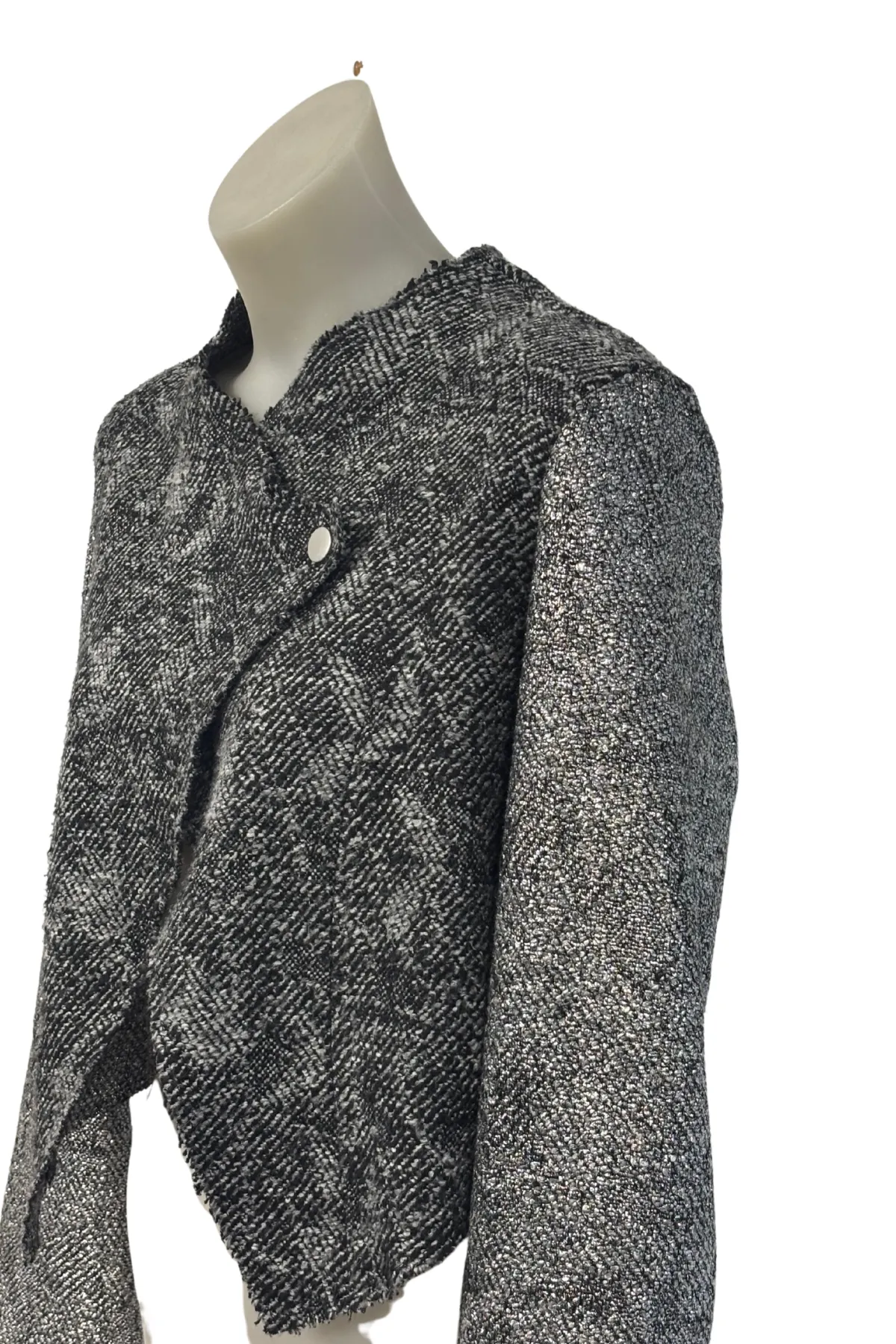 Andrea Moore NZ made cropped wool blend jacket, 10