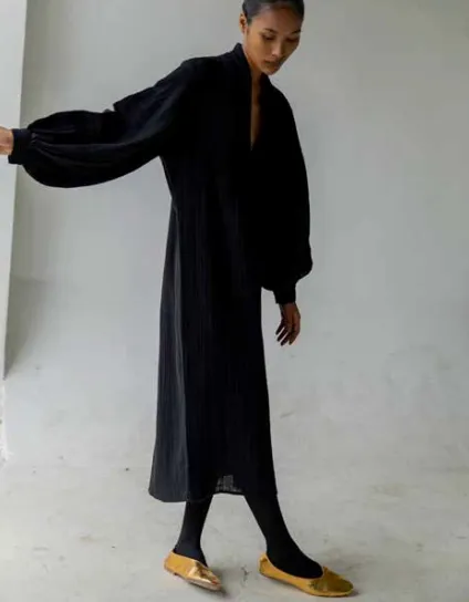 Anna Shawl Collar Dress