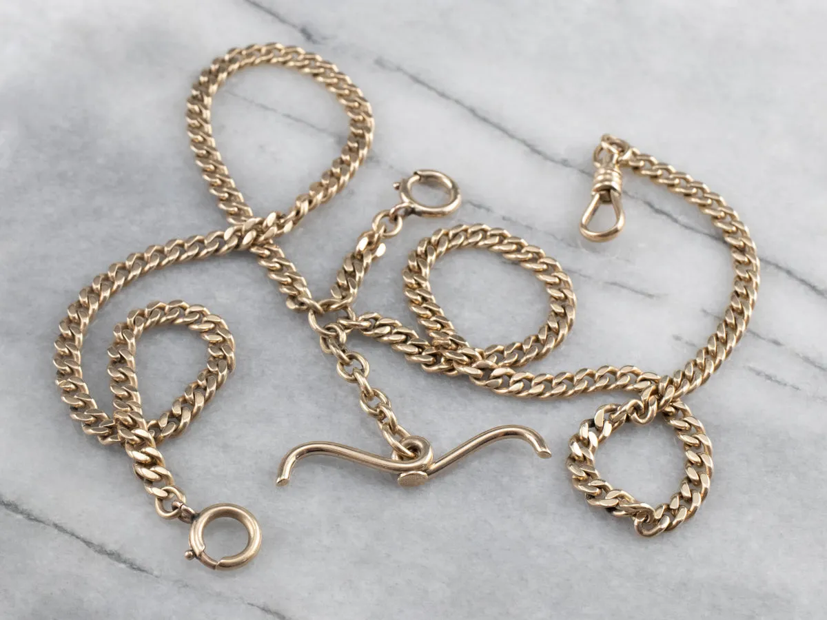 Antique Double Albert Gold Watch Chain