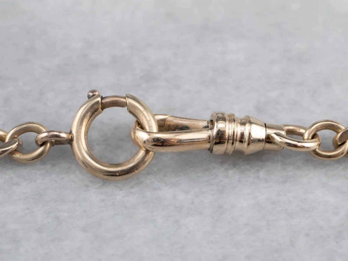 Antique Double Albert Gold Watch Chain