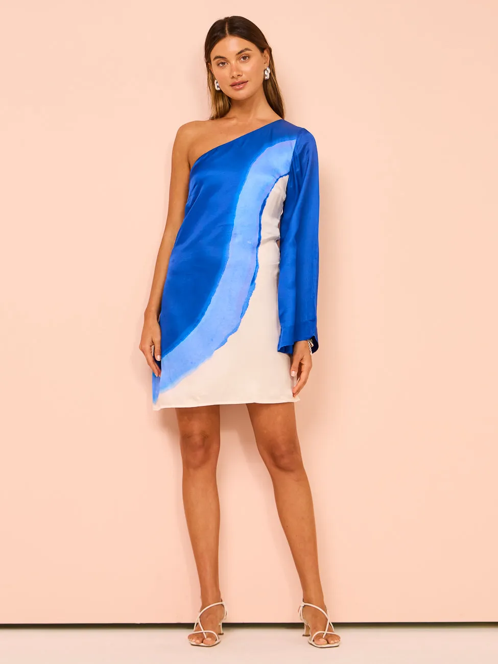Aston Studio Easton Short Dress in Lapis