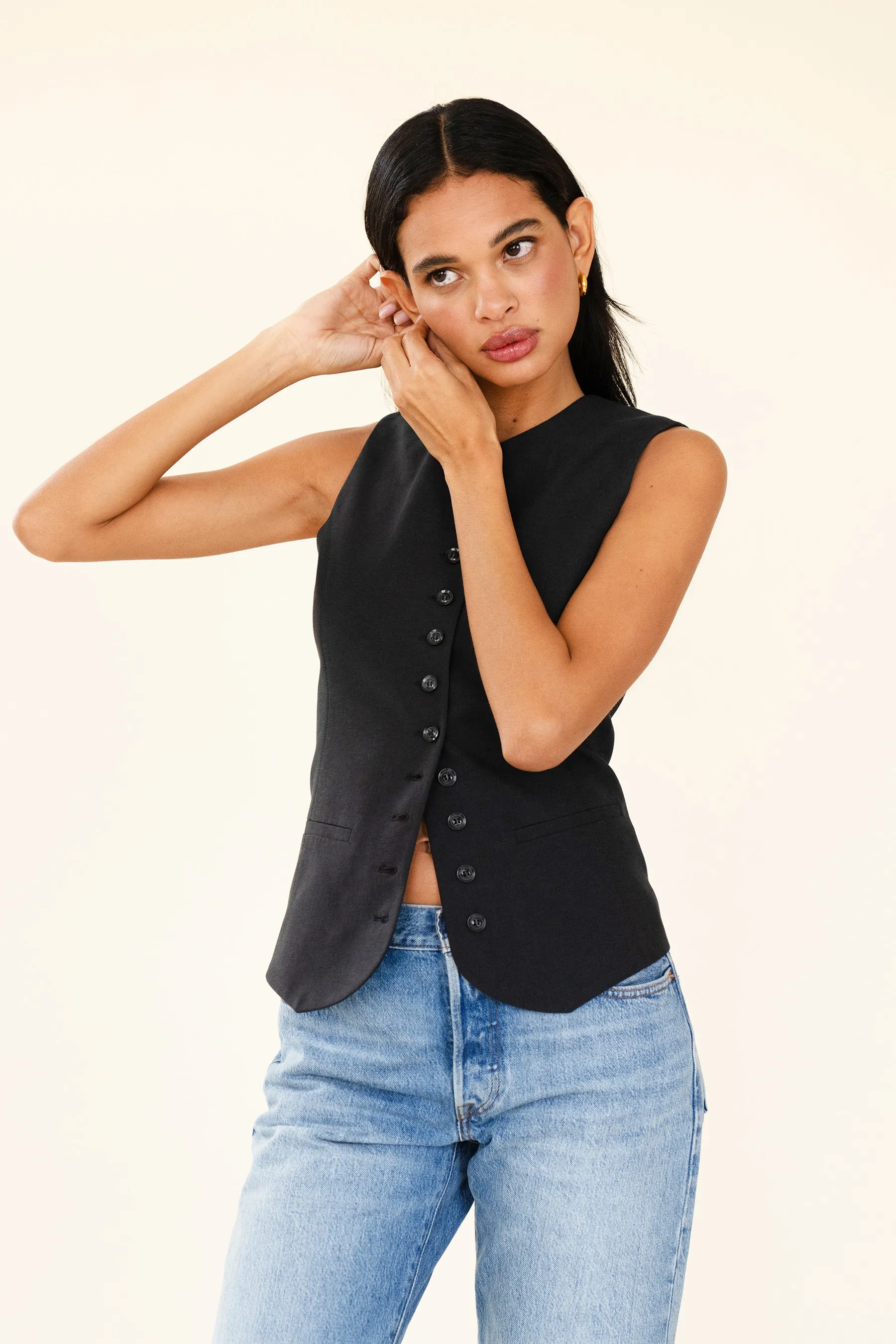 AUDREY WAISTCOAT - NOIR