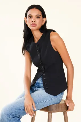 AUDREY WAISTCOAT - NOIR