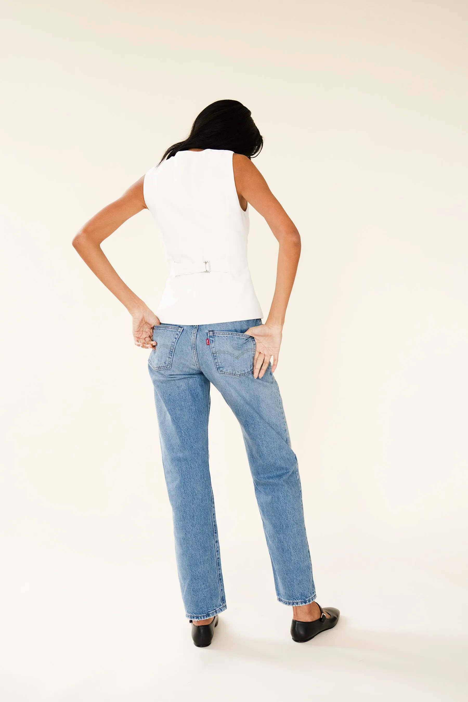 AUDREY WAISTCOAT - WHITE