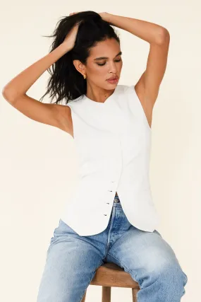 AUDREY WAISTCOAT - WHITE
