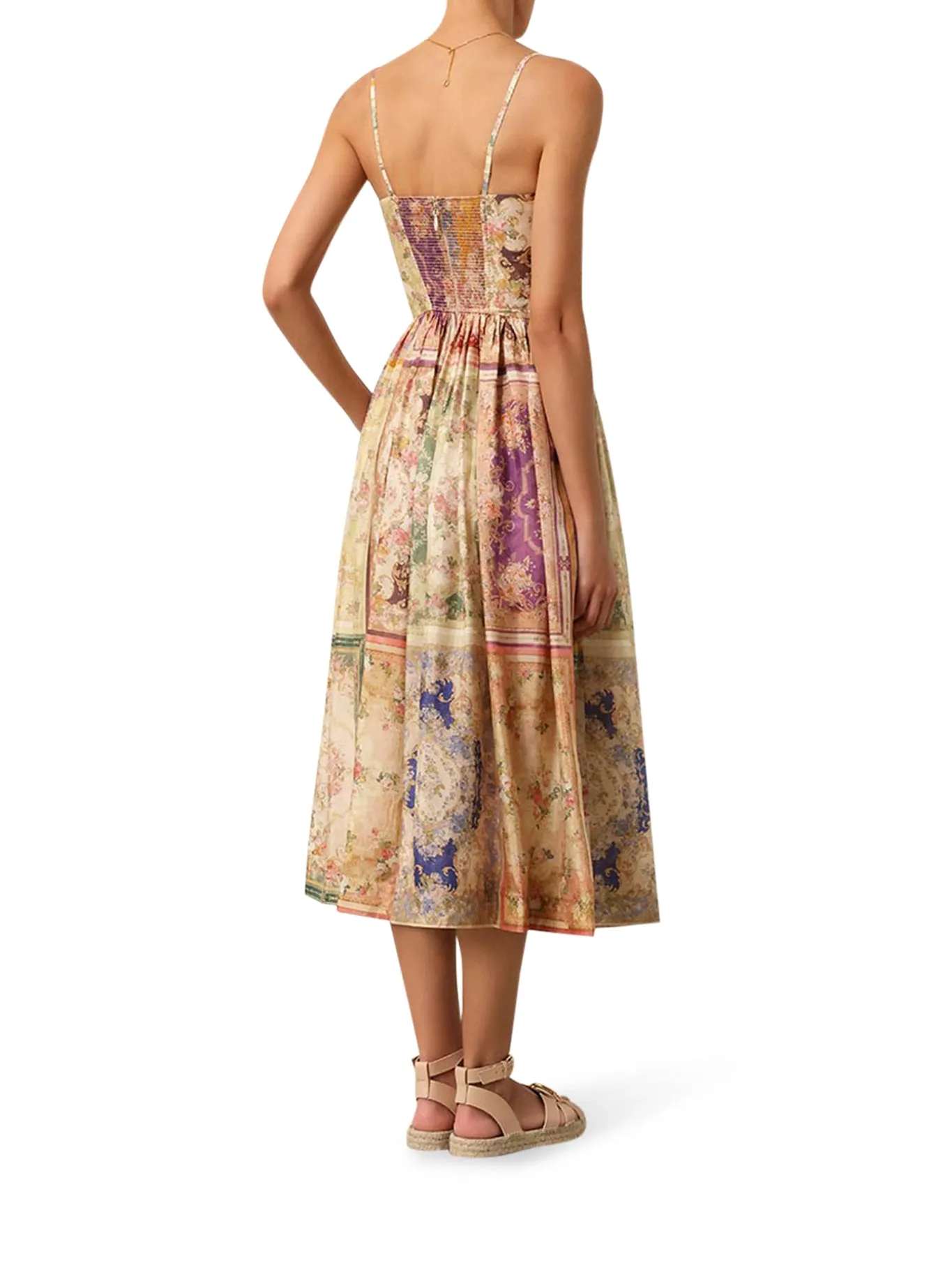 AUGUST TIE FRONT MIDI DRESS