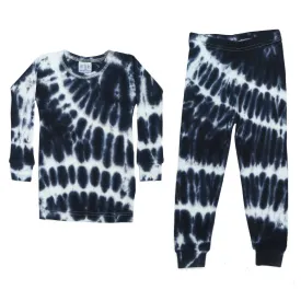 B Steps - Thermal Tie Dye Pajamas in Navy