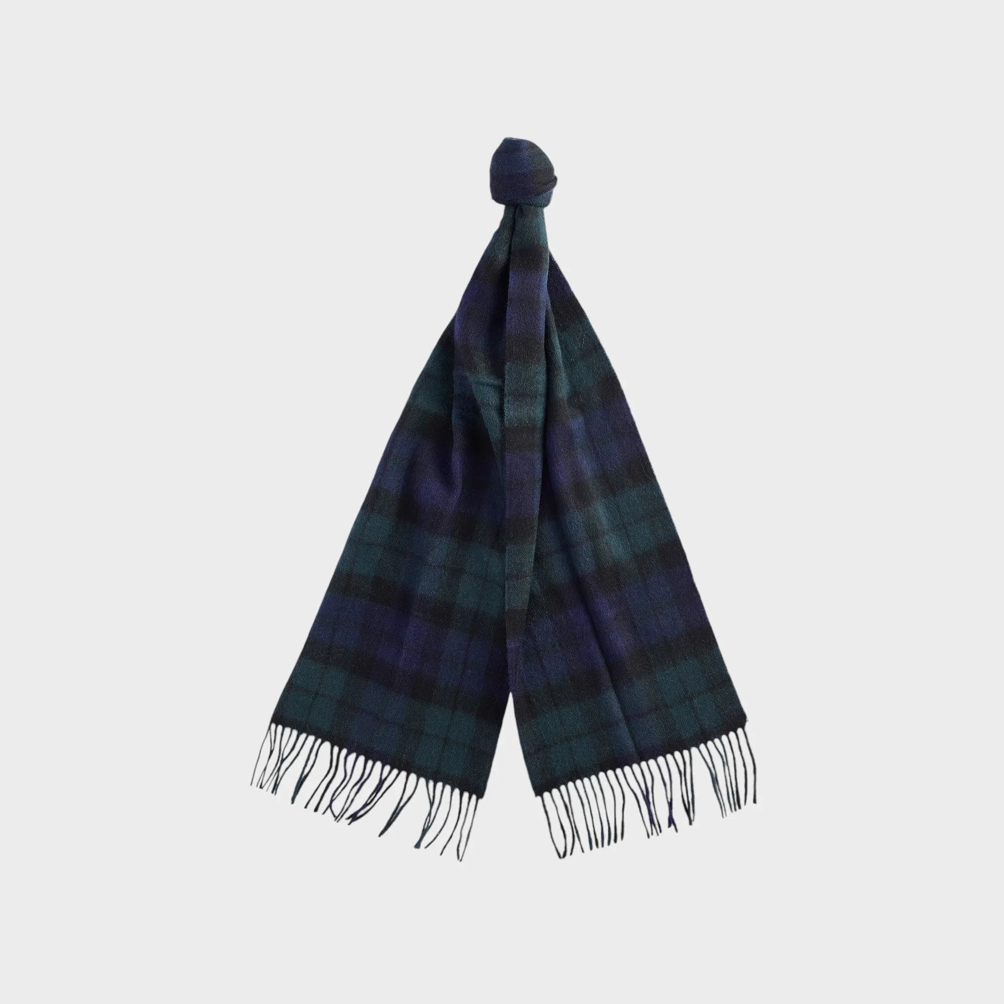 Barbour Tartan Lambswool Scarf I Blue Granite
