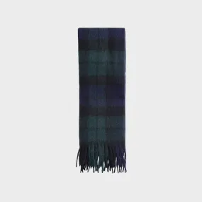 Barbour Tartan Lambswool Scarf I Blue Granite