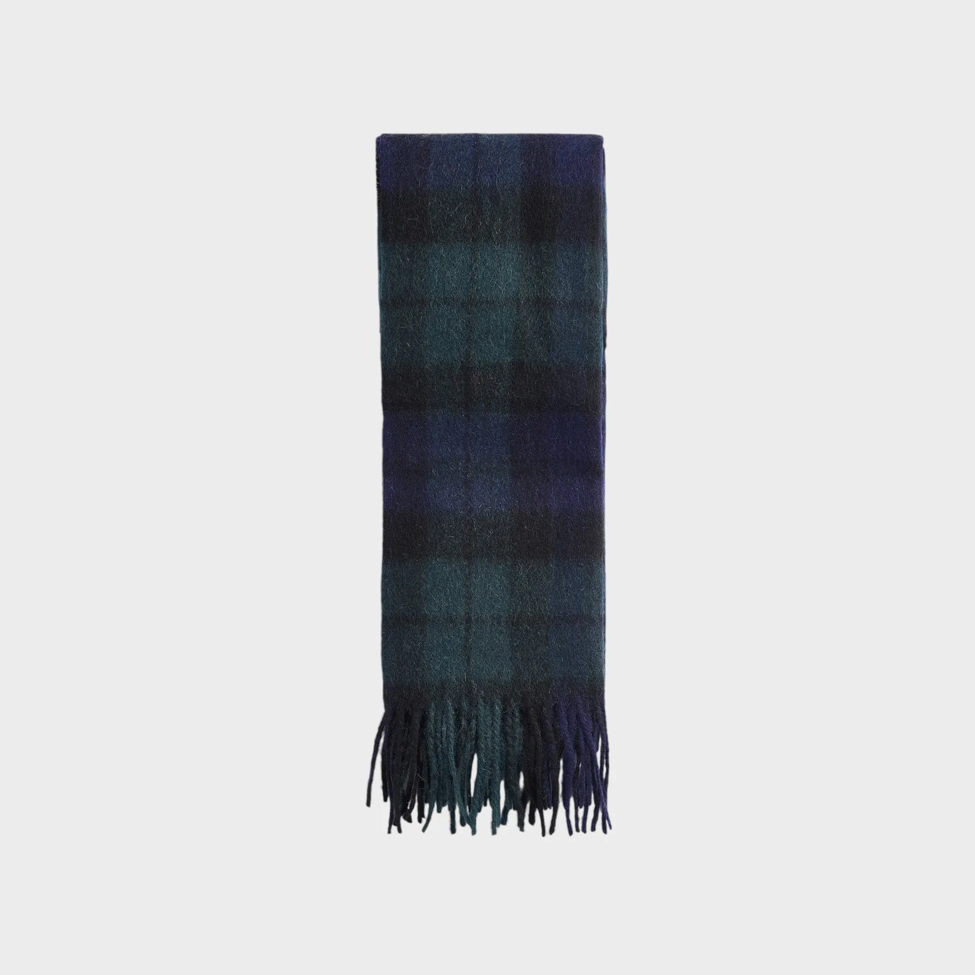 Barbour Tartan Lambswool Scarf I Blue Granite