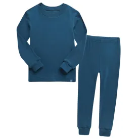 Basic Kids Modal Pajamas in Peacock