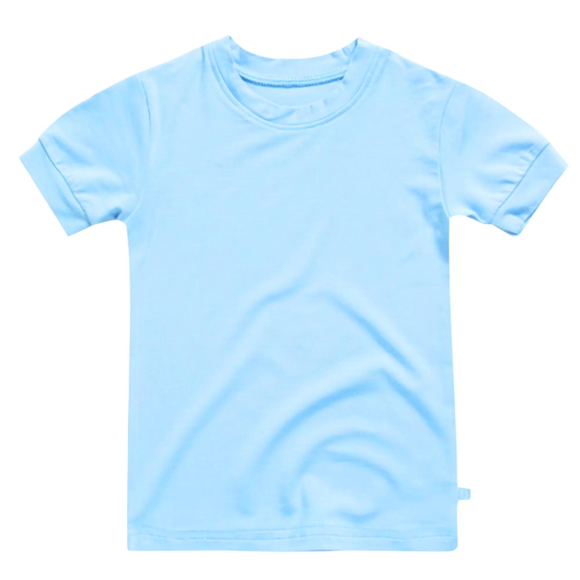 Basic Kids Modal Short-Sleeve Pajamas in Sky