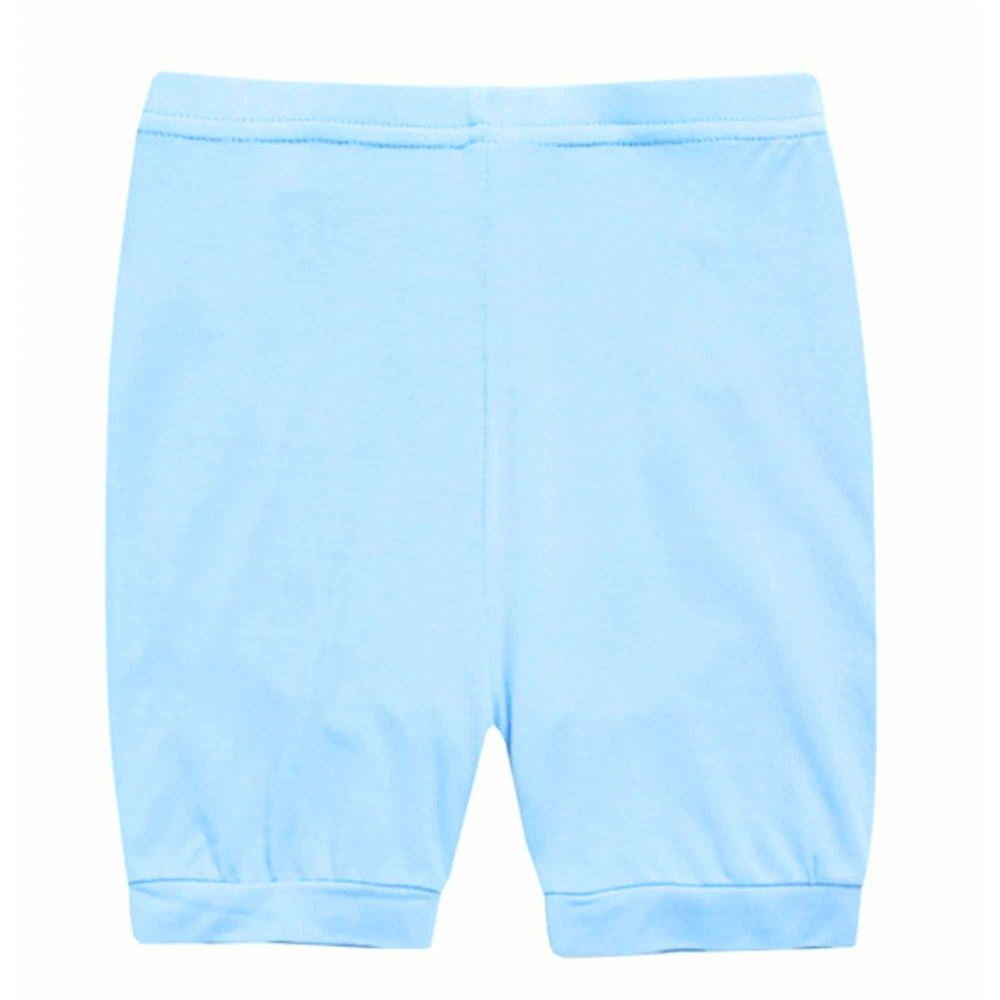 Basic Kids Modal Short-Sleeve Pajamas in Sky