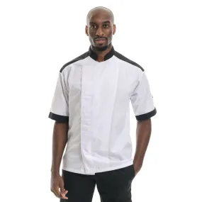 Manelli Black Master Chef Coat - Available in Short Sleeve and Long Sleeve Options