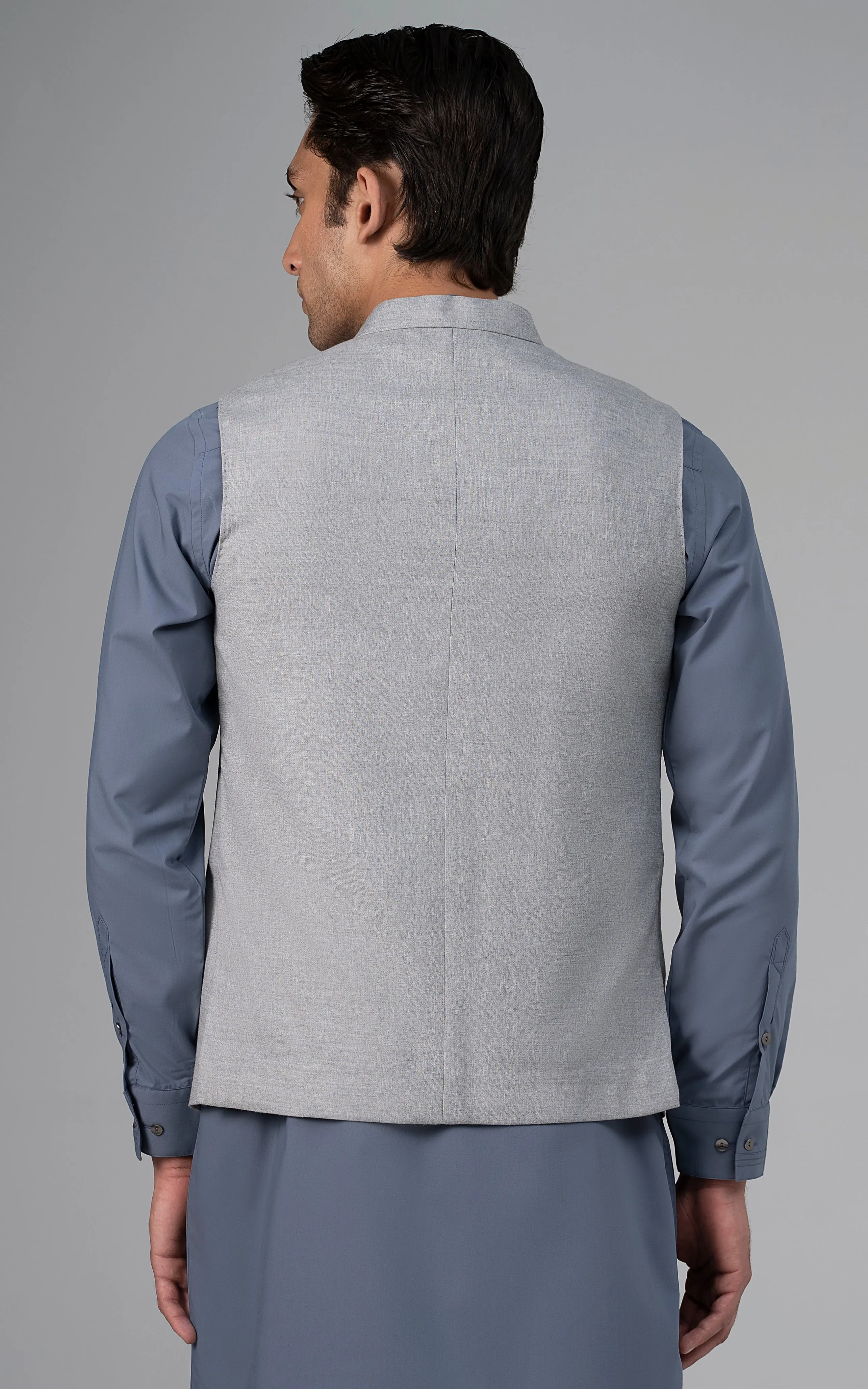 BLENDED WAISTCOAT - PREMIUM COLLECTION  CLOUDY GREY