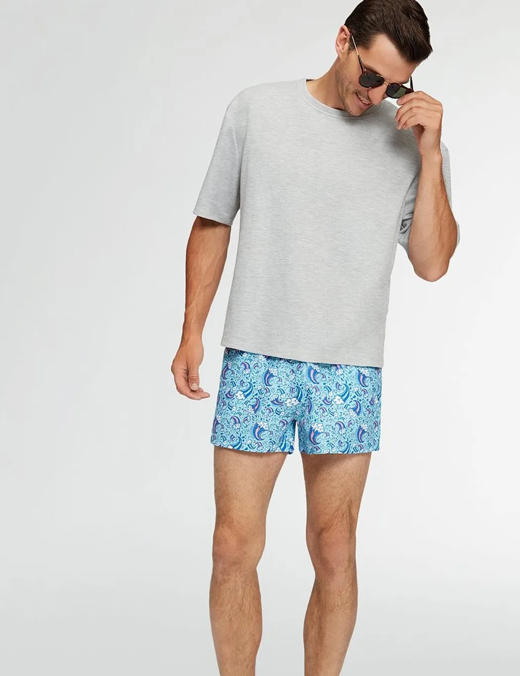 Boardies Wavey Dayz Shortie Swim Shorts - Blue