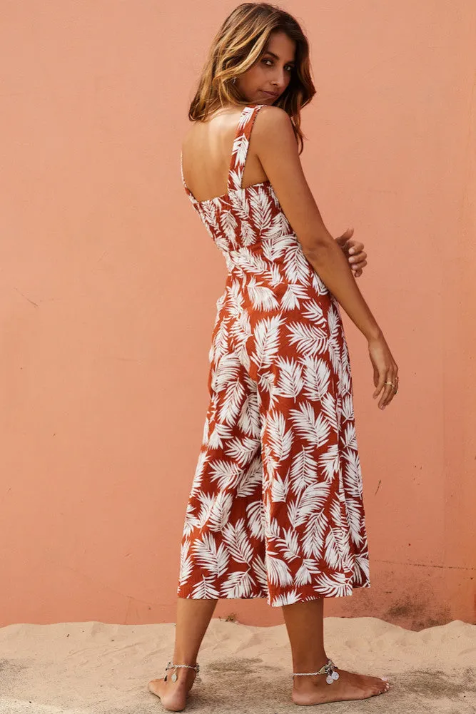 Bohemian Like You Jumpsuit Rust